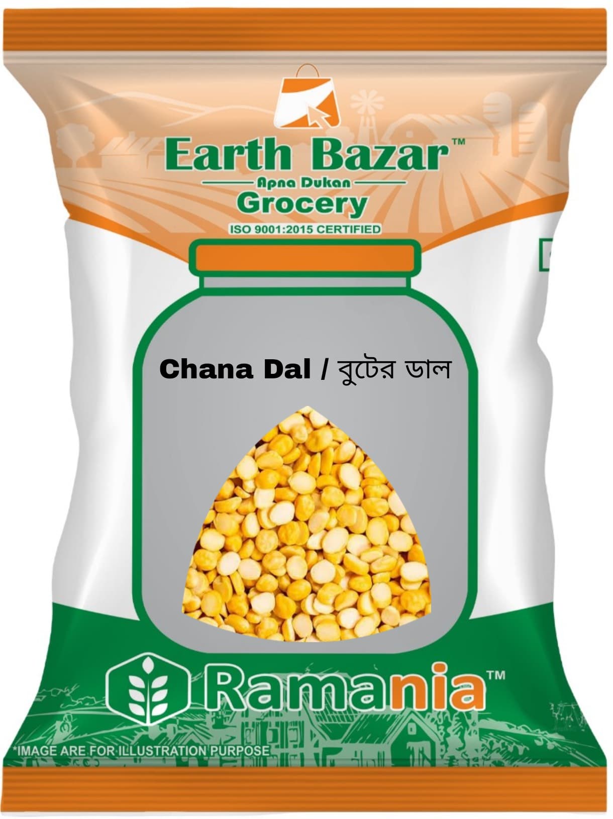 Ramania Premium Chana Dal Unpolished 1KG